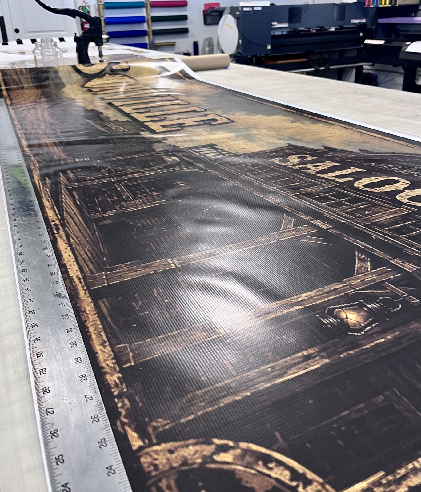 Large custom printed vinyl banner