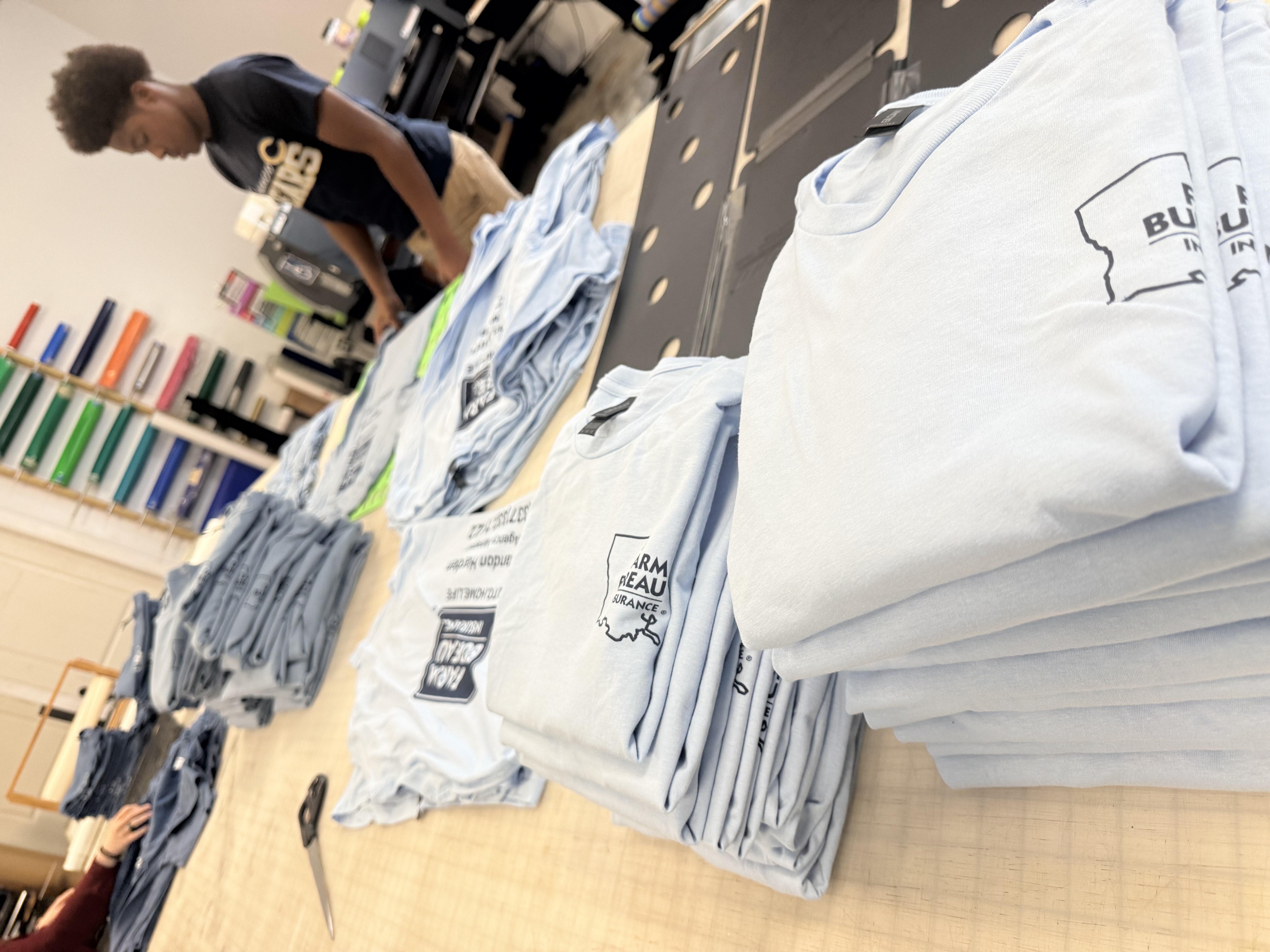 Custom printed team apparel