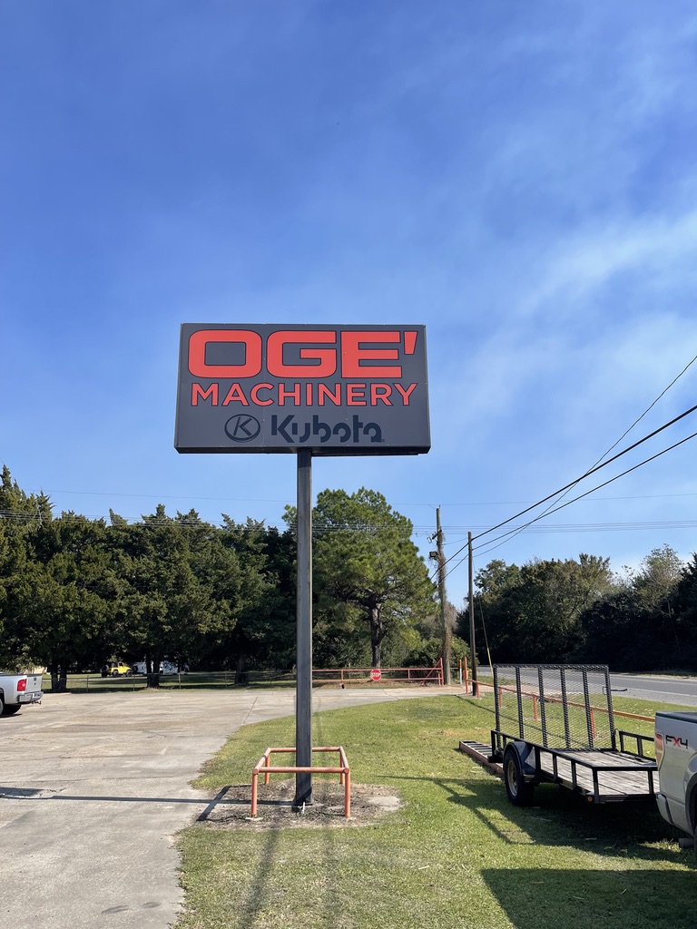 Custom storefront sign installed above a local business